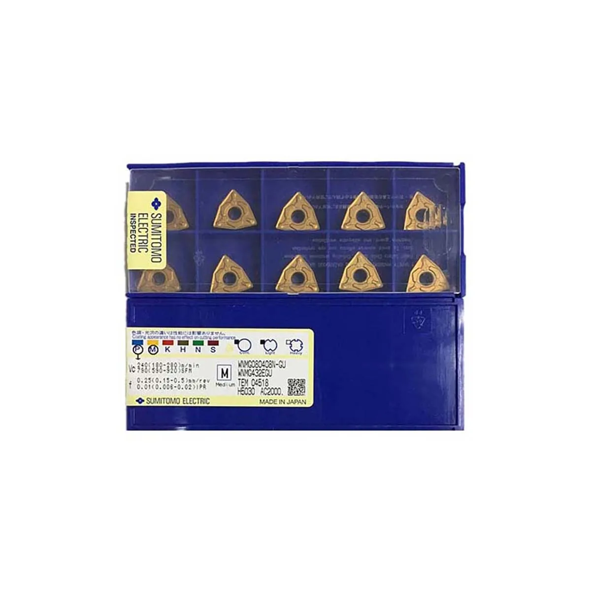 SUMITOMO 100% Original WNMG WNMG08 WNMG080408N WNMG080404N SU GU AC2000 Medium Roughing Carbide Turning Inserts
SUMITOMO 100% Original WNMG WNMG08 WNMG080408N WNMG080404N SU GU AC2000 Medium Roughing Carbide Turning Inserts