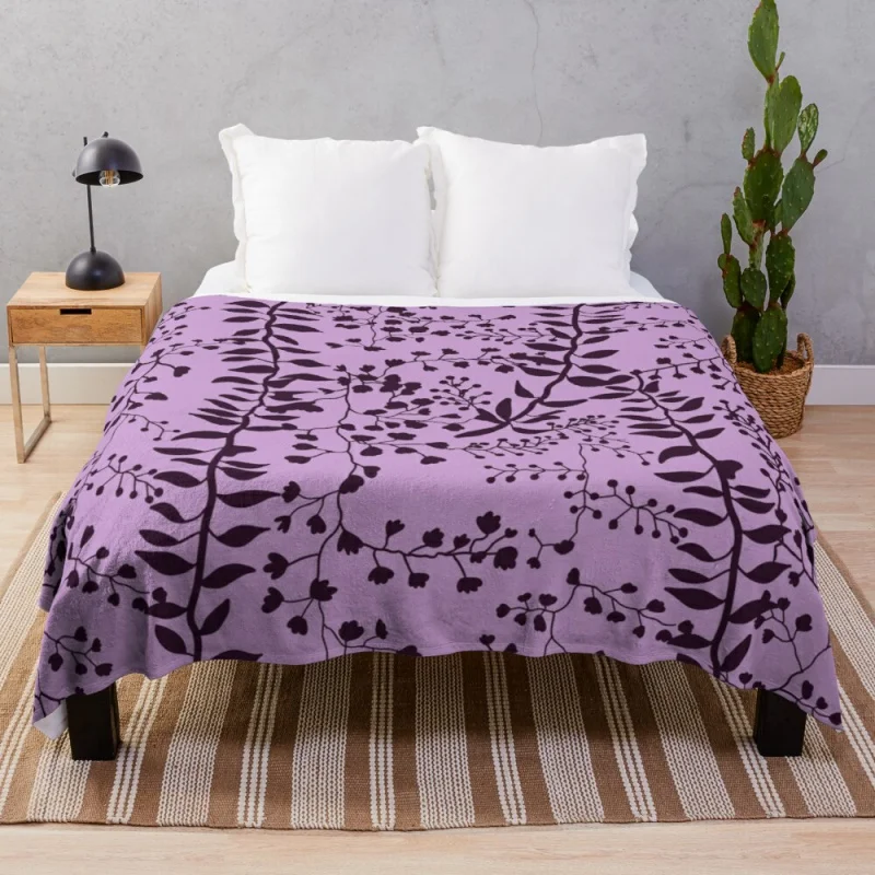 

Bella Swan Lavender Freesia Couch Fur Bedding Ultra-Soft Micro Fleece Dollar Tree Softest Throw Blankets