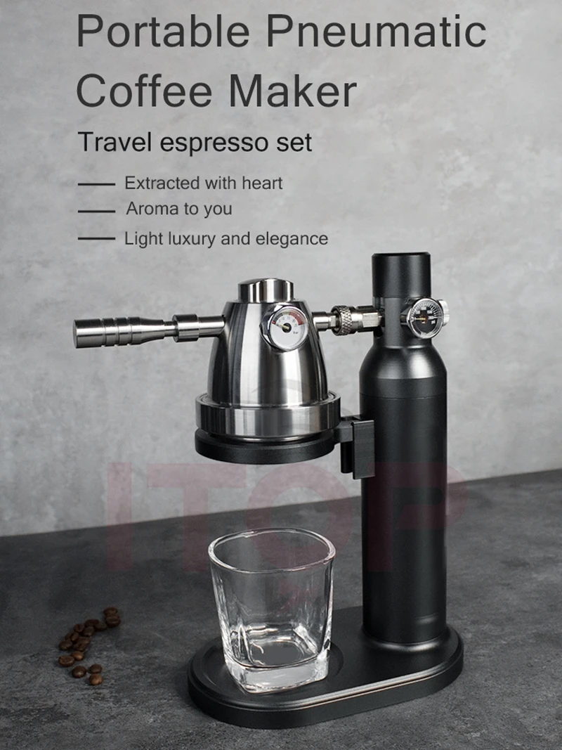 ITOP Pneumatic Coffee Machine Portable Manual Home Outdoor Air Pump Air Pressure Extraction Espresso Semi-automatic Coffee Maker
ITOP Pneumatic Coffee Machine Portable Manual Home Outdoor Air Pump Air Pressure Extraction Espresso Semi-automatic Coffee Maker