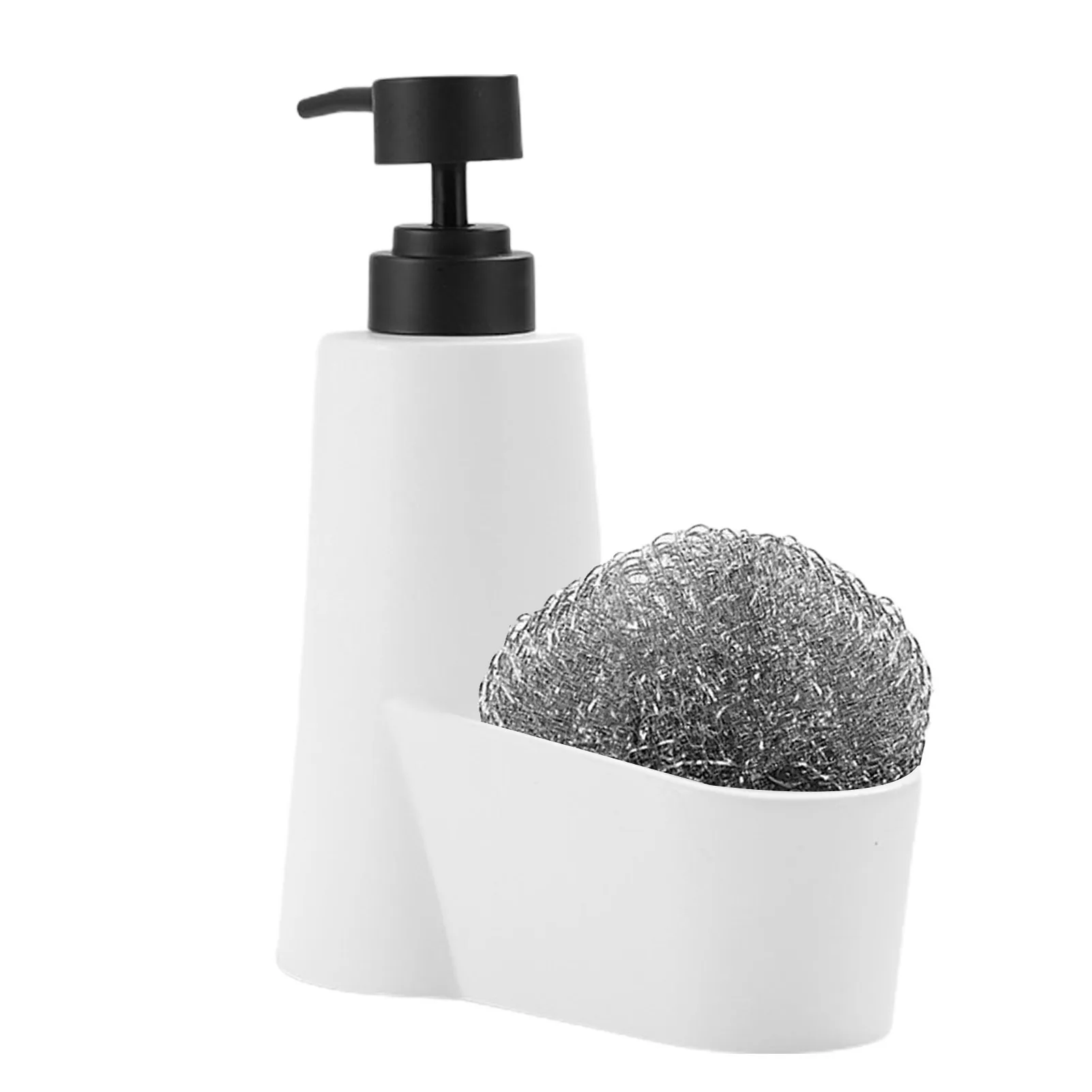 Hand Soap Dispenser Liquid Hand Soap Dispenser Kitchen Sink Organizer Sponge Holder Hand Soap Dispenser With Steel Wire Ball
Hand Soap Dispenser Liquid Hand Soap Dispenser Kitchen Sink Organizer Sponge Holder Hand Soap Dispenser With Steel Wire Ball