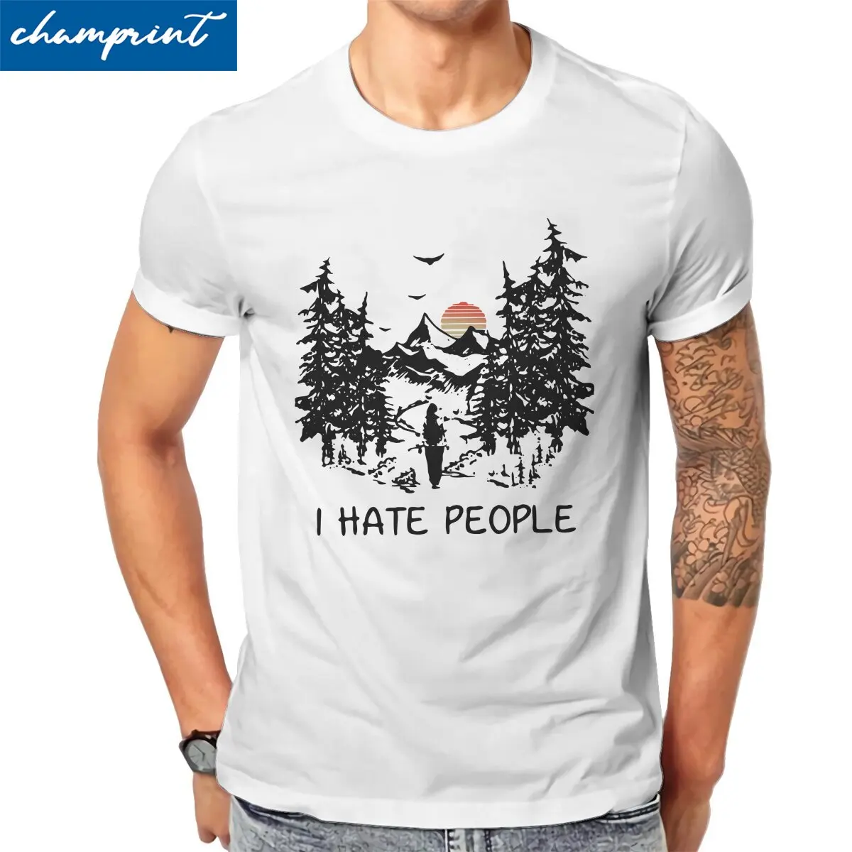 Men's I Hate People I Eat People T Shirts I Love Camping Hiking Clothes Awesome Short Sleeve Round Collar Tees Summer T-Shirts
Men's I Hate People I Eat People T Shirts I Love Camping Hiking Clothes Awesome Short Sleeve Round Collar Tees Summer T-Shirts