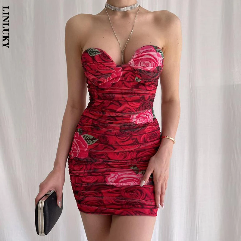 2022 Summer New Fashion Print Backless Dress For Women Pleated Slim Fit Hip Club Party Festival Mini Dresses Woman Clothing
2022 Summer New Fashion Print Backless Dress For Women Pleated Slim Fit Hip Club Party Festival Mini Dresses Woman Clothing