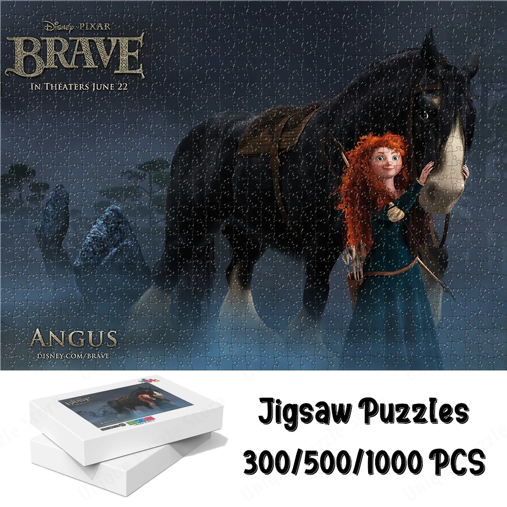 Brave Movie Cover Puzzle Disney Pixar Series Cartoon Board Games Princess Merida and Horse Angus Diy Large Puzzle Game Toys Gift
Brave Movie Cover Puzzle Disney Pixar Series Cartoon Board Games Princess Merida and Horse Angus Diy Large Puzzle Game Toys Gift