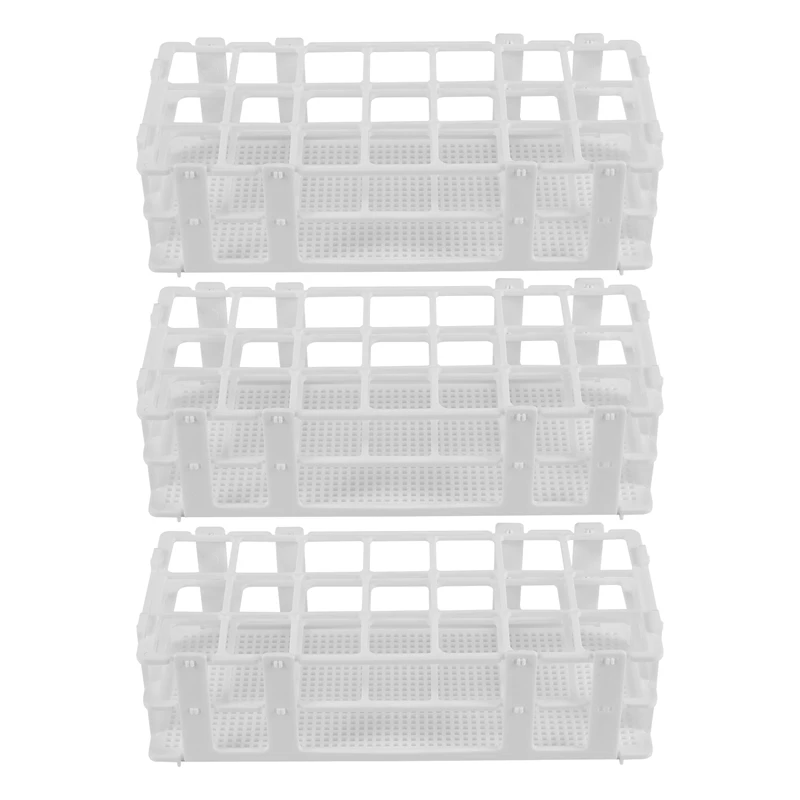 3 Packs Plastic Test Tube Rack, 21 Holes Lab Test Tube Rack Holder For 30Mm Test Tubes, White, Detachable (21 Holes)
3 Packs Plastic Test Tube Rack, 21 Holes Lab Test Tube Rack Holder For 30Mm Test Tubes, White, Detachable (21 Holes)