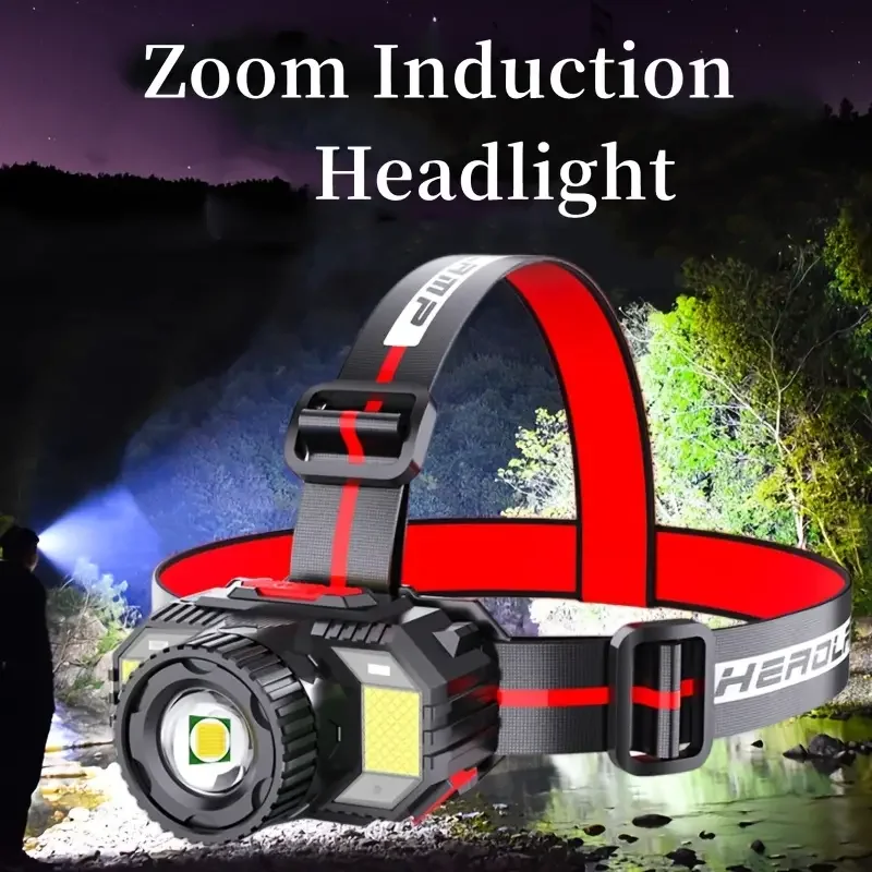HMTX Waterproof USB Rechargeable Headlamp, 3XPE + 2COB Headlight Battery Powered Torch, Portable Head Light For Working Outdoor
HMTX Waterproof USB Rechargeable Headlamp, 3XPE + 2COB Headlight Battery Powered Torch, Portable Head Light For Working Outdoor