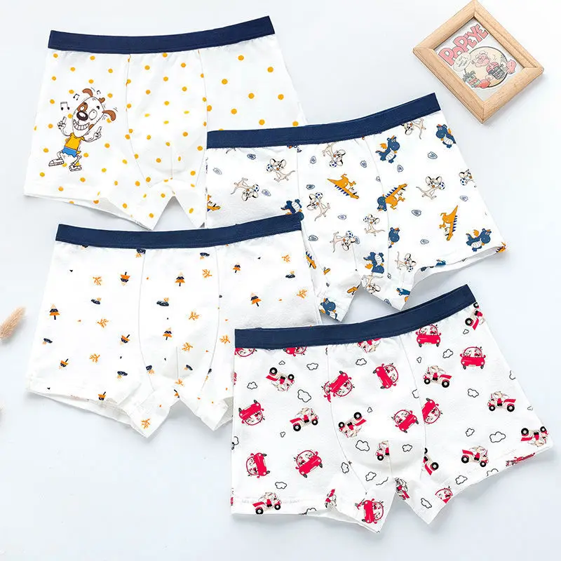 4 Piece Kids Boys Underwear Cartoon Children's Shorts Panties For Baby Boy Toddler Boxers Animal Teenagers Cotton Underpants
4 Piece Kids Boys Underwear Cartoon Children's Shorts Panties For Baby Boy Toddler Boxers Animal Teenagers Cotton Underpants