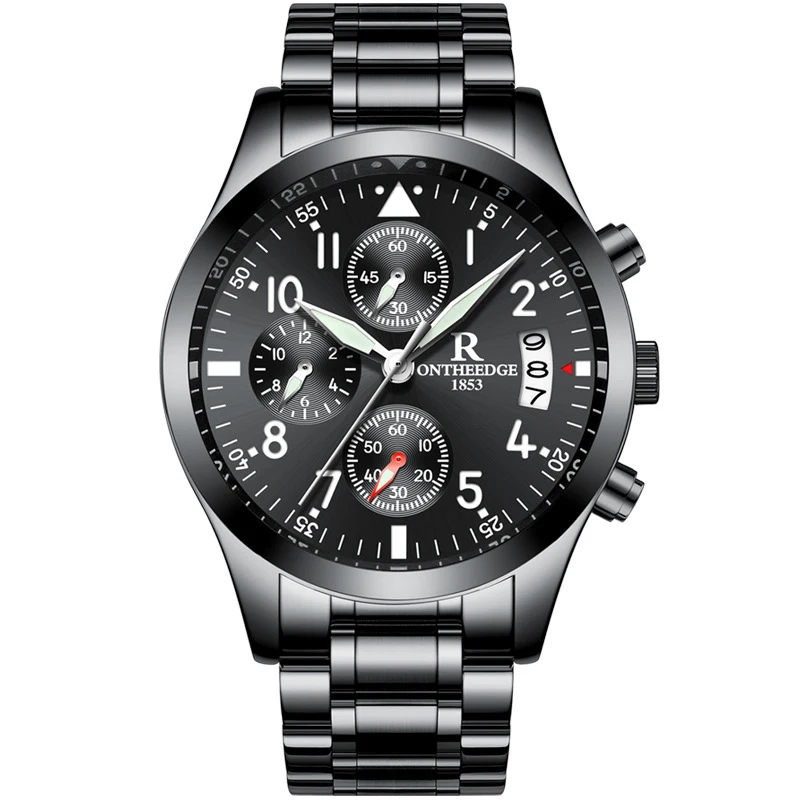 New Men Quartz Wristwatches Luminous Calendar Men Watch Waterproof Butterfly Double Snap Button Stainless Steel Watch
New Men Quartz Wristwatches Luminous Calendar Men Watch Waterproof Butterfly Double Snap Button Stainless Steel Watch