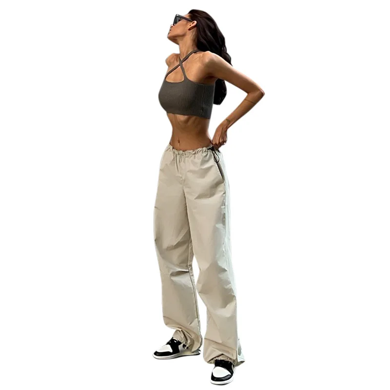 Summer Solid Casual Oversized Cargo Pants Women Hipster Drawstring Loose Harajuku Vintage Trousers Streetwear Female Bottoms
Summer Solid Casual Oversized Cargo Pants Women Hipster Drawstring Loose Harajuku Vintage Trousers Streetwear Female Bottoms