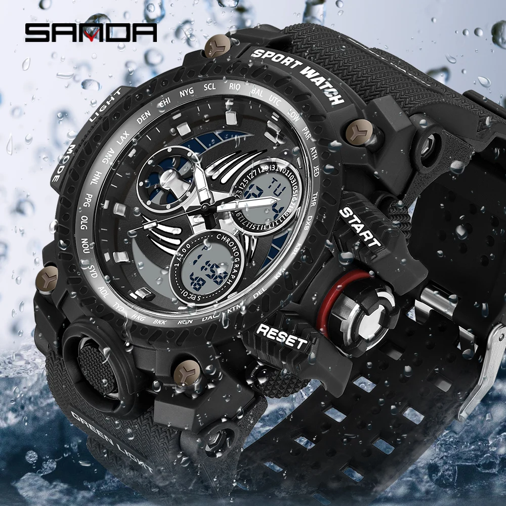 SANDA 2023 Top Brand New Sports Men's Watches Luxury Military Quartz Watch Men Wristwatches Waterproof relogio masculino 3155
SANDA 2023 Top Brand New Sports Men's Watches Luxury Military Quartz Watch Men Wristwatches Waterproof relogio masculino 3155