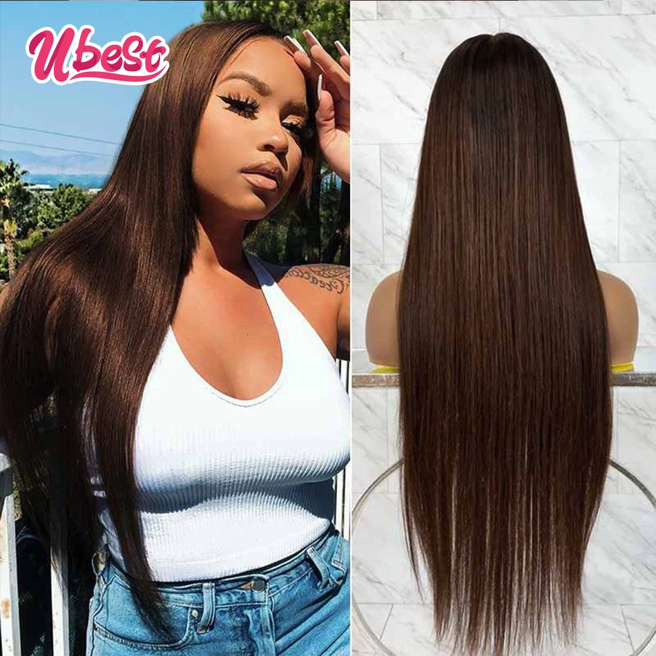 Chocolate Brown Straight/Body Wave Lace Front Human Hair Wig 13x4 HD Transparent Lace Frontal Wig Brazilian Lace Wigs 180%
Chocolate Brown Straight/Body Wave Lace Front Human Hair Wig 13x4 HD Transparent Lace Frontal Wig Brazilian Lace Wigs 180%