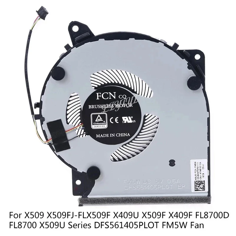 Вентилятор охлаждения процессора ноутбука радиатор для Asus x409 x409f x409fa x409fj X509 x509fb