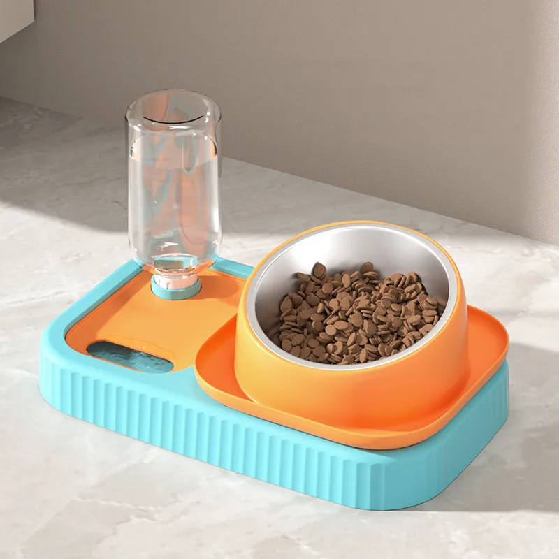 Dog Cat Food Bowl Automatic Feeder with Fountain Double Bowl Drinking Elevated Bracket Cat Bowl Cereal Dispenser Dog Accessories
Dog Cat Food Bowl Automatic Feeder with Fountain Double Bowl Drinking Elevated Bracket Cat Bowl Cereal Dispenser Dog Accessories