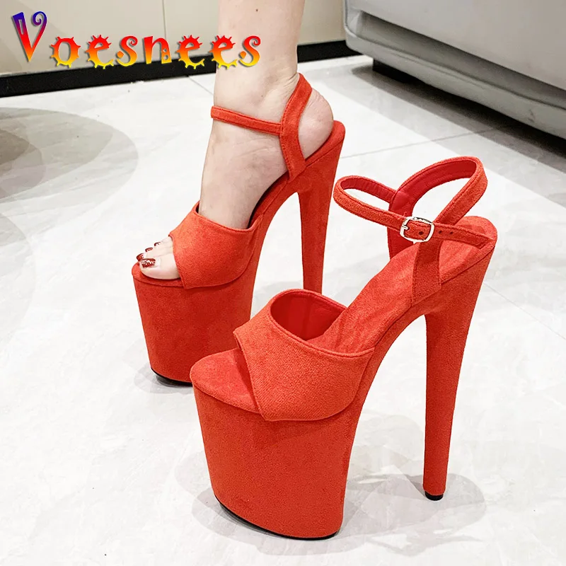 20CM Comfort Suede High Heels Summer Models Ankle Buckle Strap Sandals Exotic Pole Dance Shoes Women Platform Sexy Fetish Pumps
20CM Comfort Suede High Heels Summer Models Ankle Buckle Strap Sandals Exotic Pole Dance Shoes Women Platform Sexy Fetish Pumps