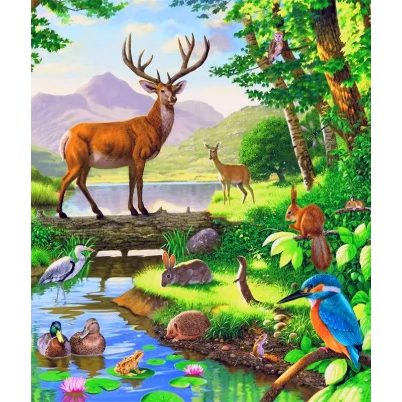 GATYZTORY Frame Painting By Numbers Acrylic Paints Coloring By Numbers Modern Forest Animals Number Painting DIY Gift Home Decor
GATYZTORY Frame Painting By Numbers Acrylic Paints Coloring By Numbers Modern Forest Animals Number Painting DIY Gift Home Decor