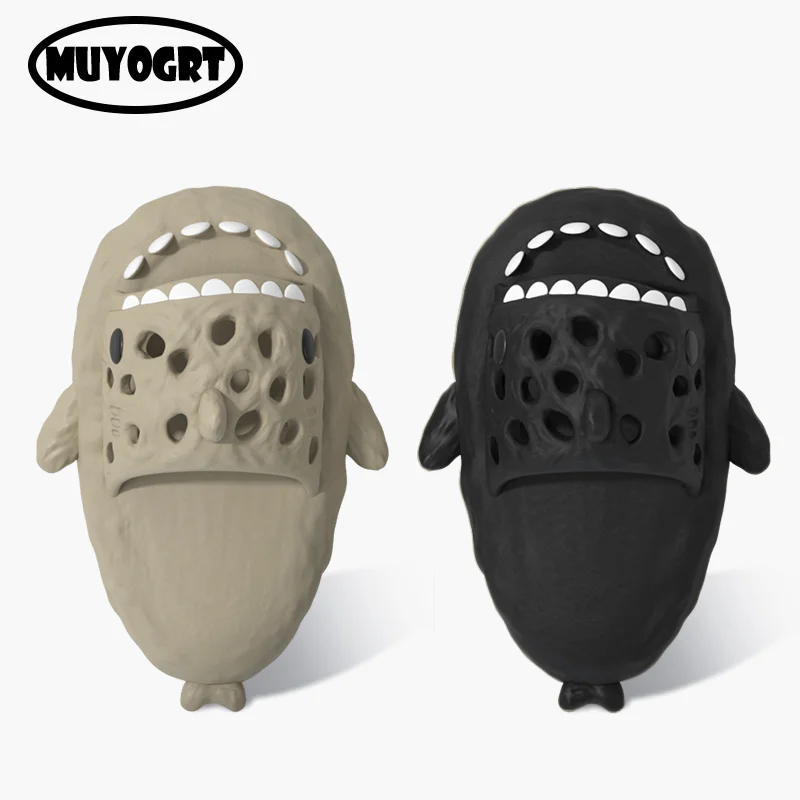 Summer Men Platform Slippers Shark Shape Slides Clogs Beach Flip Flops Men Cool Bathroom Shoes Hollow Out Black Water Shoes
Summer Men Platform Slippers Shark Shape Slides Clogs Beach Flip Flops Men Cool Bathroom Shoes Hollow Out Black Water Shoes