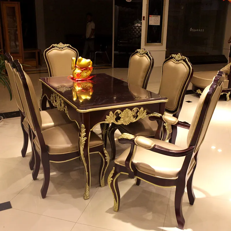 Light Luxury European Dining Table Rectangular Pastoral Dining Table Chair Combination Home Dining Room Furniture
Light Luxury European Dining Table Rectangular Pastoral Dining Table Chair Combination Home Dining Room Furniture