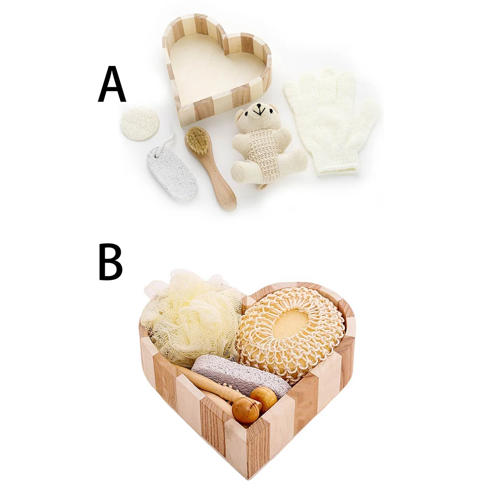 6Pcs Bath Set Wooden Comb Bathing Flower Sponge Ball Suit Body Massage Washing Tools Shower Gift Box Clean for Home Hotel
6Pcs Bath Set Wooden Comb Bathing Flower Sponge Ball Suit Body Massage Washing Tools Shower Gift Box Clean for Home Hotel