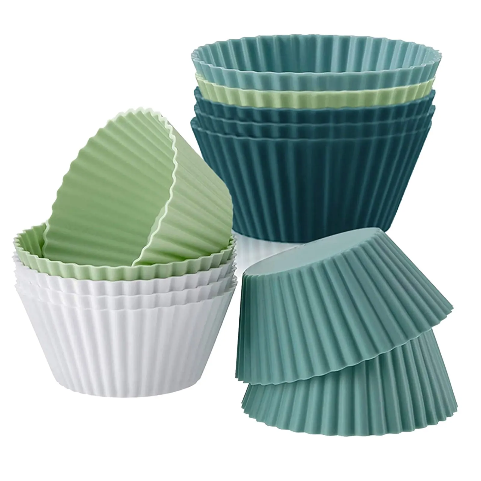 6/12pcs Set Silicone Cupcake Mold Bakeware Cupcake Liner Reusable Muffin Baking Nonstick Mould Kitchen Baking Accessories Random
6/12pcs Set Silicone Cupcake Mold Bakeware Cupcake Liner Reusable Muffin Baking Nonstick Mould Kitchen Baking Accessories Random