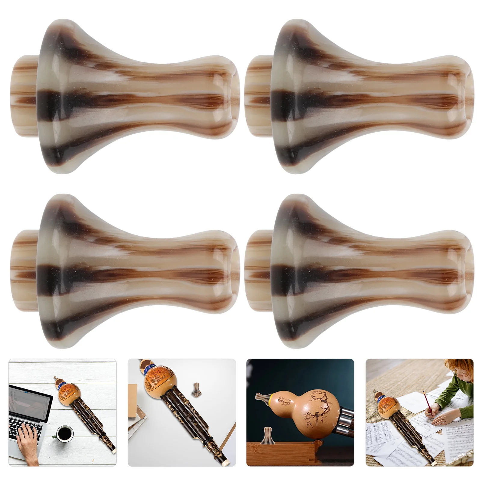 4 Pcs Cucurbit Mouthpiece Hulusi Trainers Creative Blow Aid Mouthpieces Resin Tools Dedicated Material Sneaker Accessories
4 Pcs Cucurbit Mouthpiece Hulusi Trainers Creative Blow Aid Mouthpieces Resin Tools Dedicated Material Sneaker Accessories