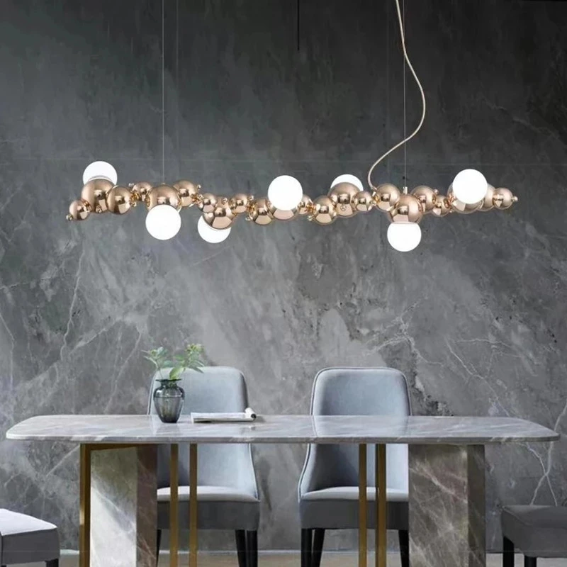 New Nordic LED Chandelier Lighting Luxury Art Living Creative DNA Long Pendant Lamp Deco suspension Fixture
New Nordic LED Chandelier Lighting Luxury Art Living Creative DNA Long Pendant Lamp Deco suspension Fixture
