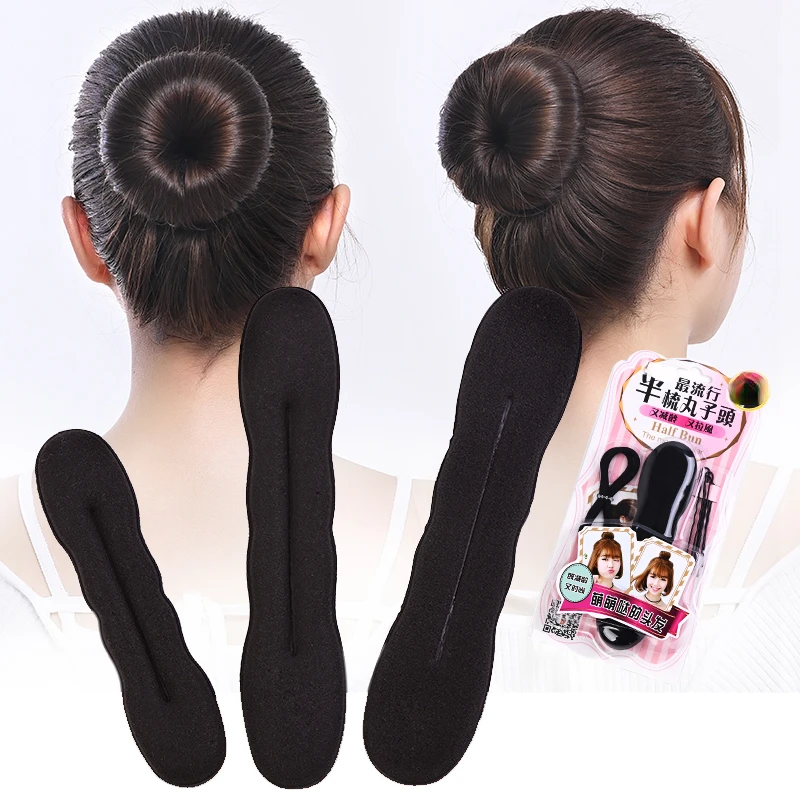 Size Sponge Black Hair Styling Donut Bun Curler Maker Ring Magic Foam Donut Twist DIY Tools Hair Clip 17.5cm and 22.5cm
Size Sponge Black Hair Styling Donut Bun Curler Maker Ring Magic Foam Donut Twist DIY Tools Hair Clip 17.5cm and 22.5cm