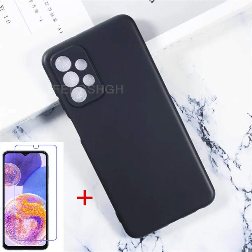Transparent Phone Case For Samsung Galaxy A23 4G SM-A235F SM-A235F/DS Case Silicon Back TPU Cover Tempered Glas Screen Protector
Transparent Phone Case For Samsung Galaxy A23 4G SM-A235F SM-A235F/DS Case Silicon Back TPU Cover Tempered Glas Screen Protector