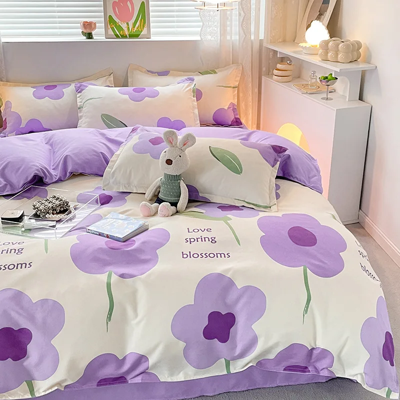 Beddings Sets Autumn and Winter New Plant Cashmere Cotton Thickened Twill Brushed Four-piece Set Cartoon Bed Sheet Quilt Cover
Beddings Sets Autumn and Winter New Plant Cashmere Cotton Thickened Twill Brushed Four-piece Set Cartoon Bed Sheet Quilt Cover