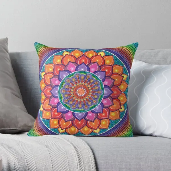 Lotus Rainbow Mandala Printing Throw Pillow Cover Cushion Fashion Fashion Bedroom Hotel Sofa Office Pillows not include
Lotus Rainbow Mandala Printing Throw Pillow Cover Cushion Fashion Fashion Bedroom Hotel Sofa Office Pillows not include