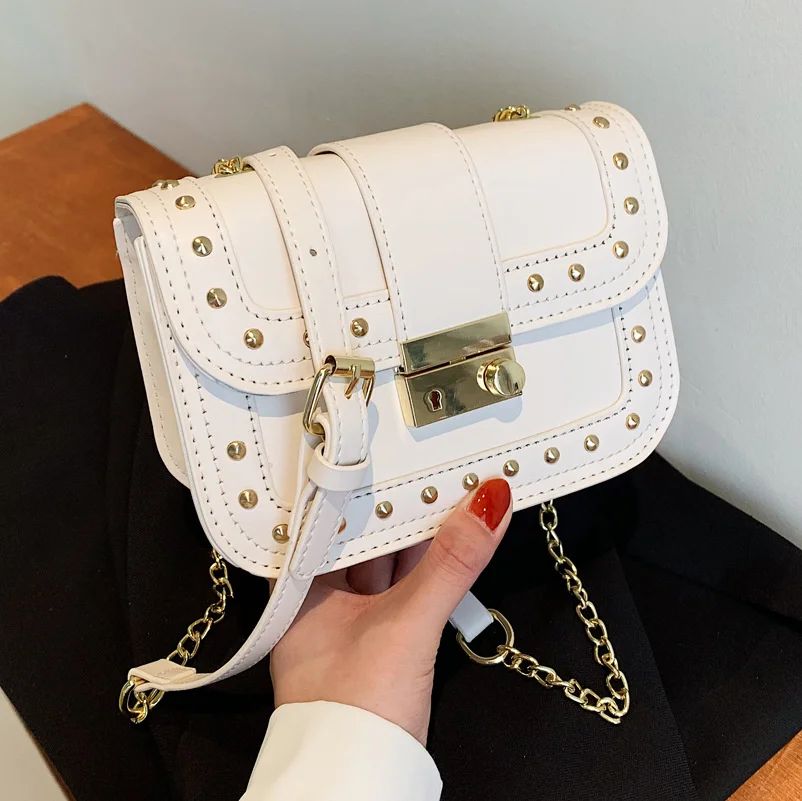 Women's Shoulder Bag Pu Leather Rivet Crossbody Bag Chain Handbag And Purse 2022 Female Designer Rivet Square Bags
Women's Shoulder Bag Pu Leather Rivet Crossbody Bag Chain Handbag And Purse 2022 Female Designer Rivet Square Bags