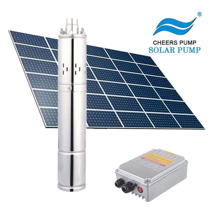 

High quality 3 inch 50 max head non corrosive compact structure agriculture irrigation solar water pump