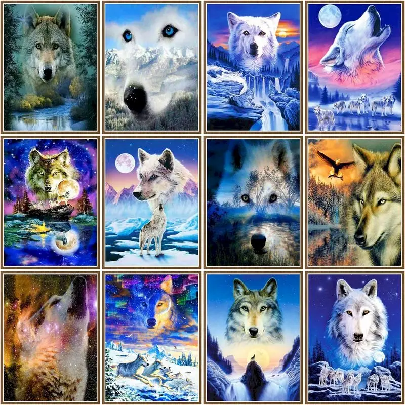 CHENISTORY Painting By Number Wolf Animal Diy 40x50cm Frame Paint By Numbers On Canvas Diy Home Decoration
CHENISTORY Painting By Number Wolf Animal Diy 40x50cm Frame Paint By Numbers On Canvas Diy Home Decoration