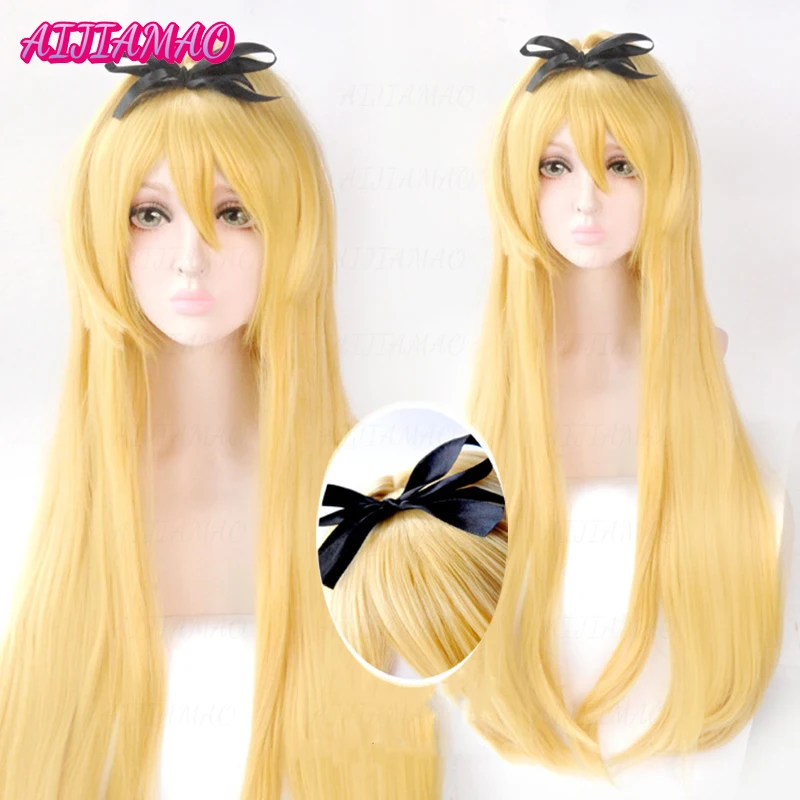 Парик для косплея аниме Arifureta Shokugyou Sekai Saikyou Yue, длинные золотые термостойкие синтетические волосы, парик + шапочка + лента 
Парик для косплея аниме Arifureta Shokugyou Sekai Saikyou Yue, длинные золотые термостойкие синтетические волосы, парик + шапочка + лента