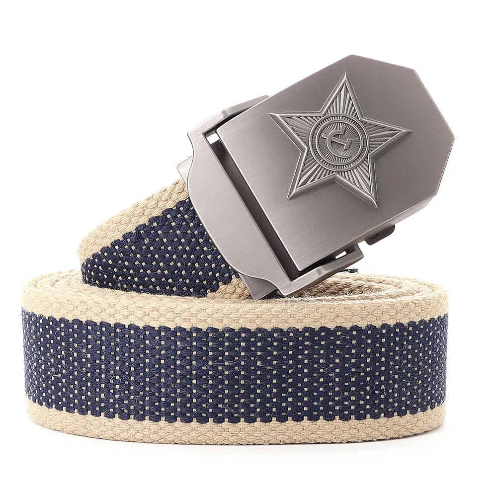 Новый удлиненный и утолщенный брезентовый пятиконечный мужской ремень с автоматической пряжкой 170 см 
Новый удлиненный и утолщенный брезентовый пятиконечный мужской ремень с автоматической пряжкой 170 см