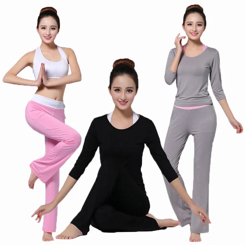 Yoga suit autumn and winter slimming sports suit women three piece set medium long sleeve loose dance fitness suit
Yoga suit autumn and winter slimming sports suit women three piece set medium long sleeve loose dance fitness suit