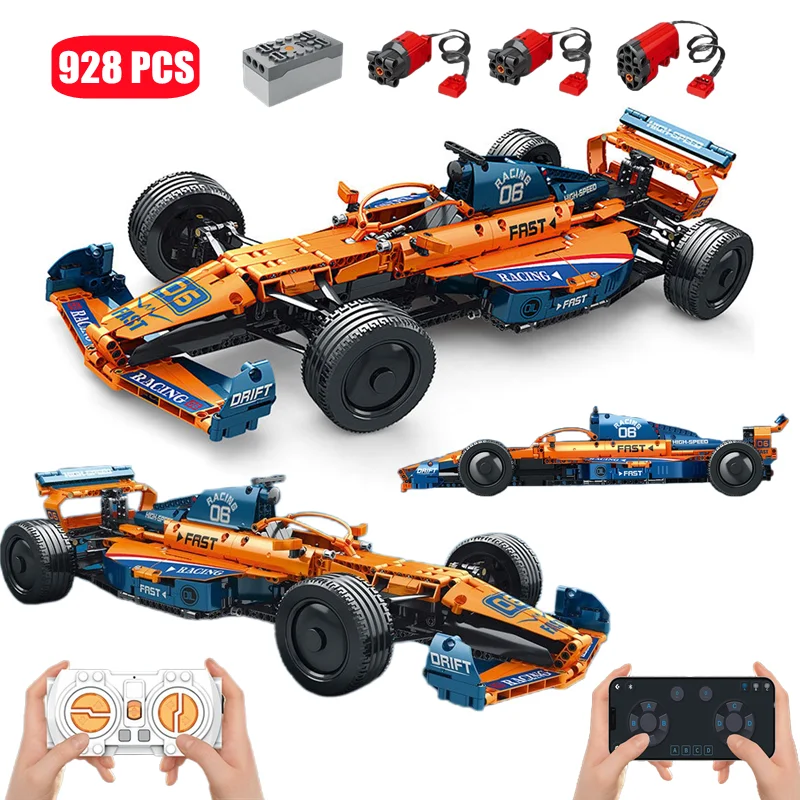 Технический гоночный спортивный автомобиль с дистанционным управлением F1, строительные блоки, модели MOC Supercar Formula 1, автомобильные блоки, де... 
Технический гоночный спортивный автомобиль с дистанционным управлением F1, строительные блоки, модели MOC Supercar Formula 1, автомобильные блоки, де...