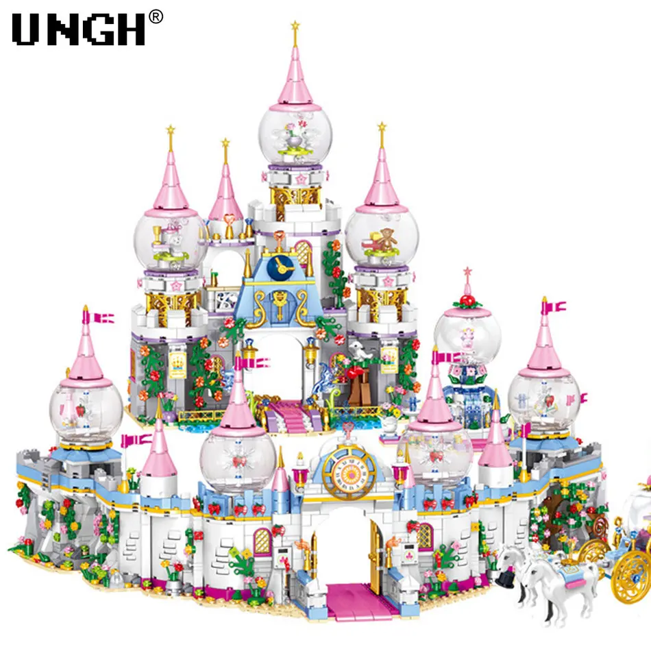 UNGH Friends Castle Princess Queen Building Blocks Bricks Set for Girls House Palace Construction Toys for Children Kids Gift
UNGH Friends Castle Princess Queen Building Blocks Bricks Set for Girls House Palace Construction Toys for Children Kids Gift