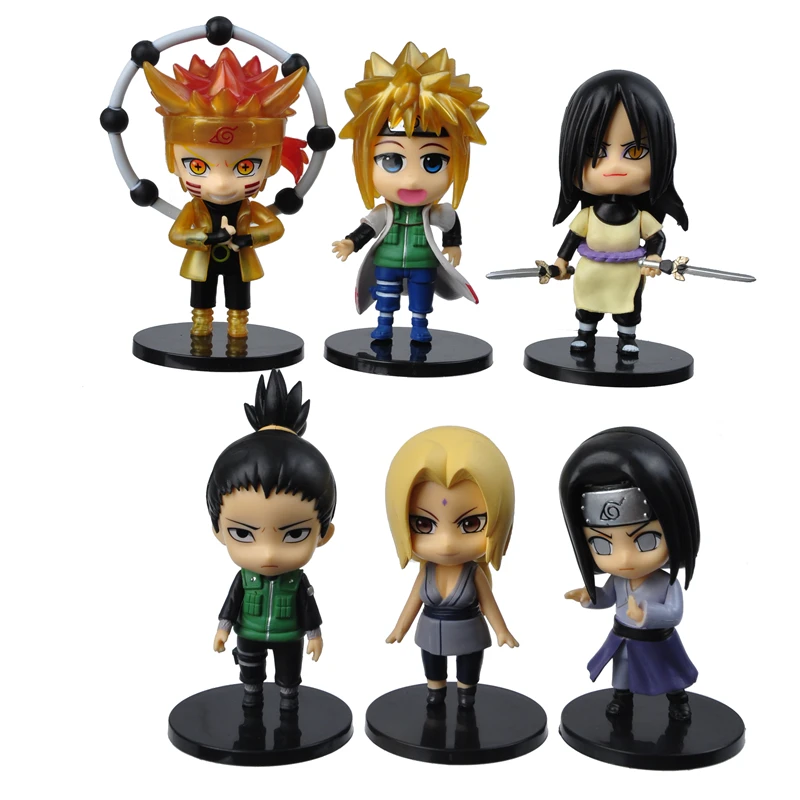 6 Pcs/Set Kawaii Mini NARUTO Figure Minato Shikamaru Q Verison Figurine 9-11cm Wholesale PVC Model Toys Gift
6 Pcs/Set Kawaii Mini NARUTO Figure Minato Shikamaru Q Verison Figurine 9-11cm Wholesale PVC Model Toys Gift