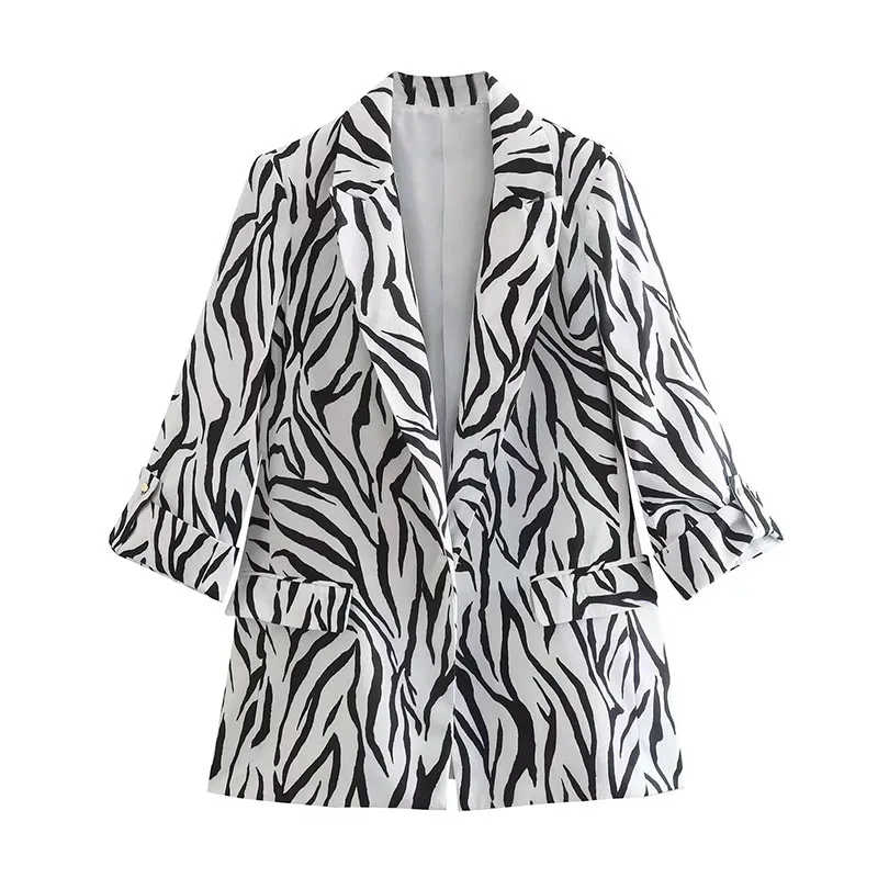 2022 Female Clothing New Fashion Vintage Zebra Print Elegant Womens Jackets Long Sleeve Cardigan Outerwear Stylish Tops
2022 Female Clothing New Fashion Vintage Zebra Print Elegant Womens Jackets Long Sleeve Cardigan Outerwear Stylish Tops