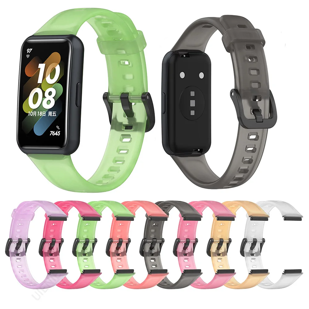 Ремешок силиконовый для Huawei Band 7, прозрачный спортивный сменный Браслет, аксессуары для часов
Ремешок силиконовый для Huawei Band 7, прозрачный спортивный сменный Браслет, аксессуары для часов