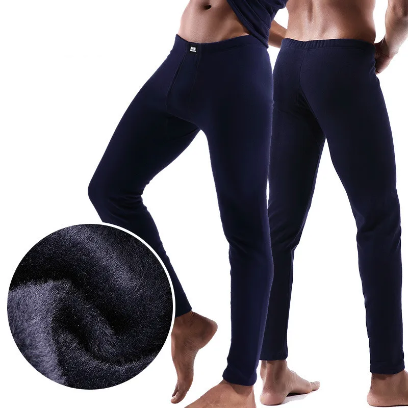 Winter Men's Thermal Underwear Thick Fleece Leggings Men Long Johns Solid Warm Tight Bottom Thermal Pants Ropa Interior Termica
Winter Men's Thermal Underwear Thick Fleece Leggings Men Long Johns Solid Warm Tight Bottom Thermal Pants Ropa Interior Termica