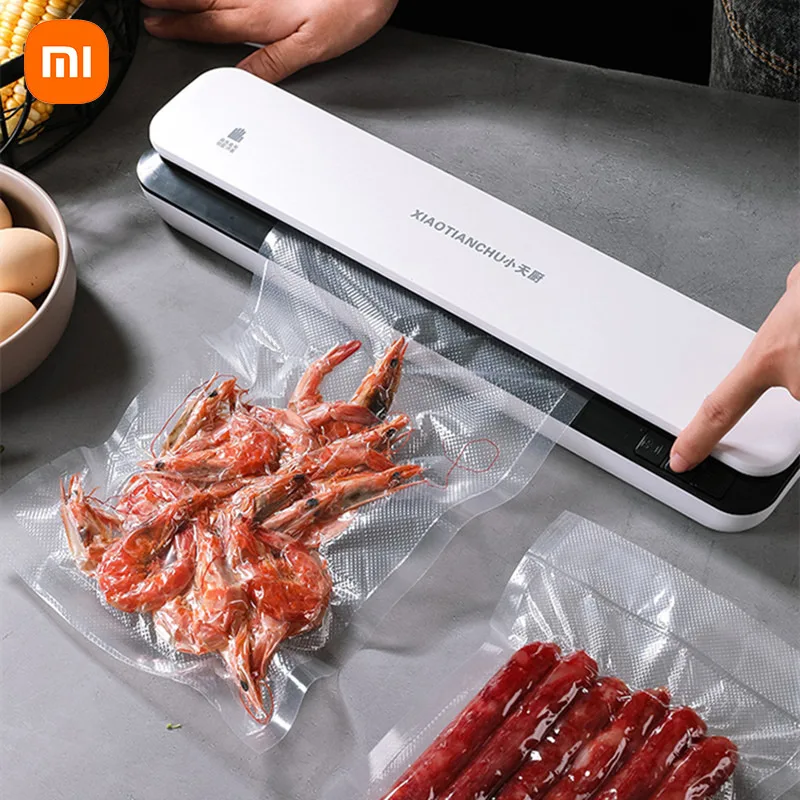 Новая электрическая герметизирующая машина Xiaomi 220 В, Мини Бытовая Вакуумная герметизирующая машина, упаковочная машина для пищевых продукт... 
Новая электрическая герметизирующая машина Xiaomi 220 В, Мини Бытовая Вакуумная герметизирующая машина, упаковочная машина для пищевых продукт...