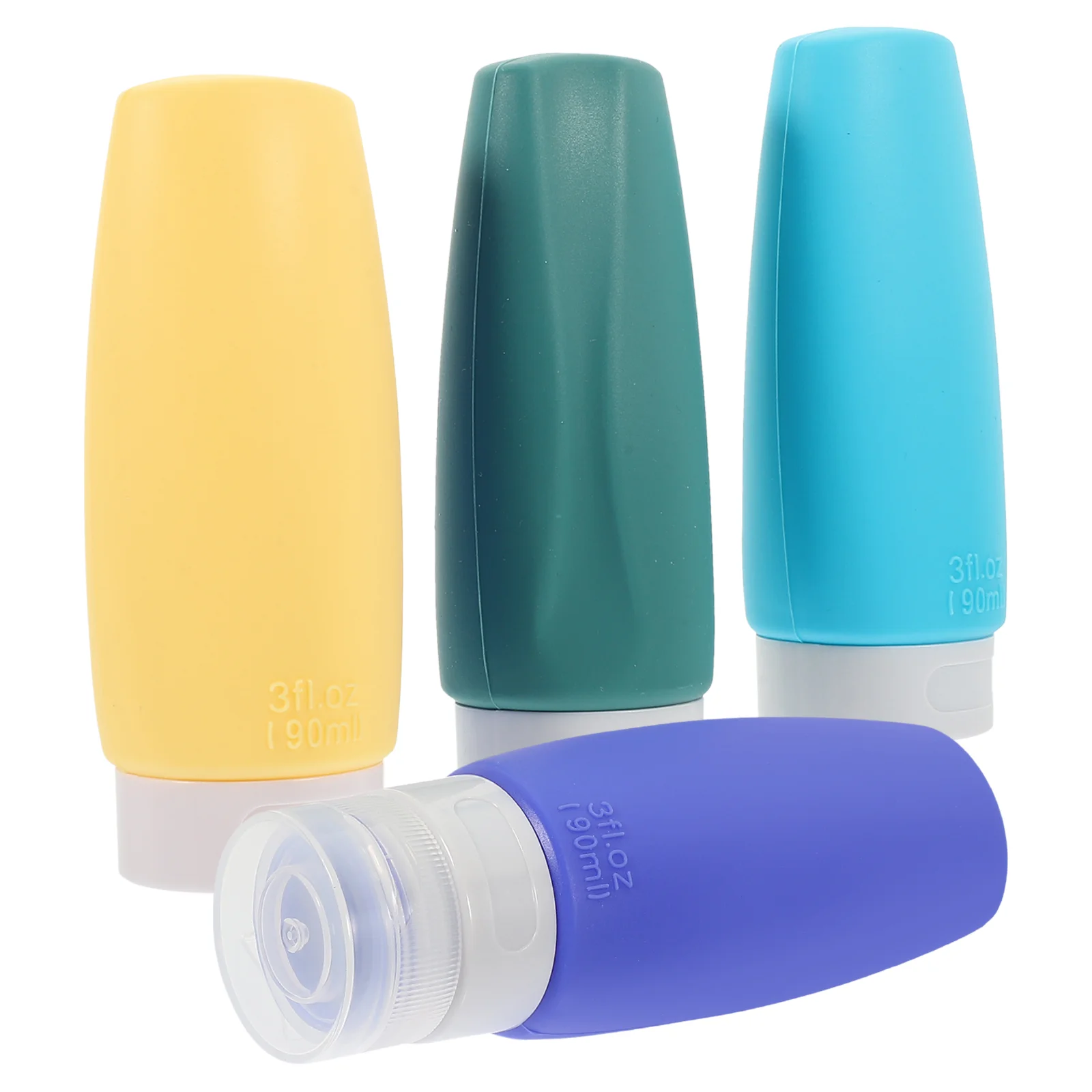 4pcs Silicone Container Refillable Tubes Bottles Shampoo Dispensers Conditioner Containers(90ML)
4pcs Silicone Container Refillable Tubes Bottles Shampoo Dispensers Conditioner Containers(90ML)