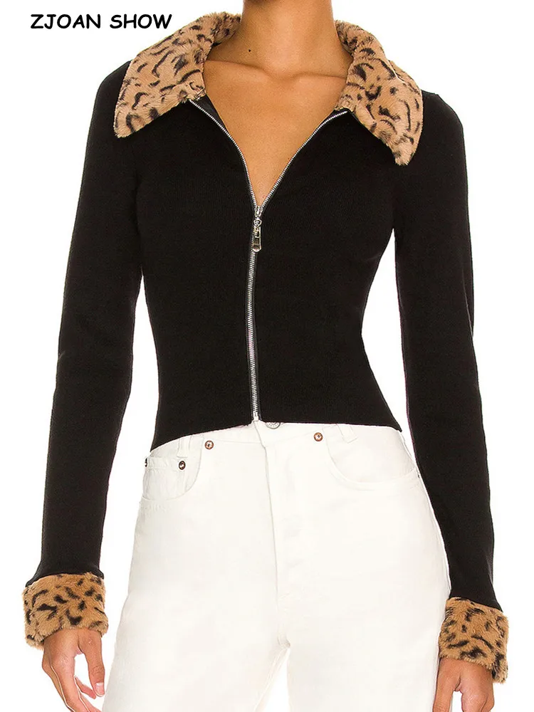 Винтажный облегающий вязаный кардиган Y2K с меховым воротником и манжетами на манжетах, Осенний черный укороченный свитер на молнии, трикота...
Винтажный облегающий вязаный кардиган Y2K с меховым воротником и манжетами на манжетах, Осенний черный укороченный свитер на молнии, трикота...