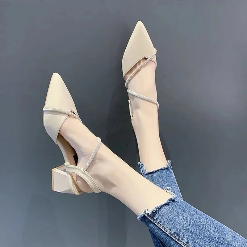 Comemore 2022 Summer Sandals Black Dress Shoes for Women Shallow Mouth Black Heels Elegant Beige Pointed Closed Fashion Sandal
Comemore 2022 Summer Sandals Black Dress Shoes for Women Shallow Mouth Black Heels Elegant Beige Pointed Closed Fashion Sandal
