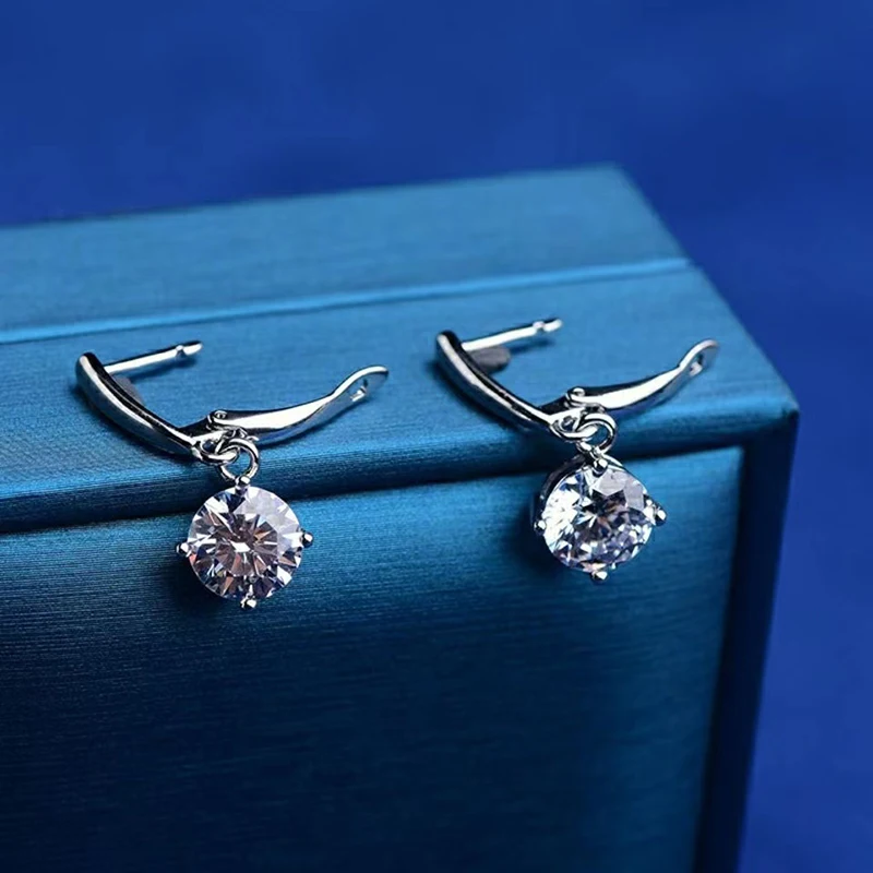 Trendy 1ct D Color VVS1 Moissanite Drop Earrings Women 925 Sterling Silver Lab Moissanite Dangle Earrings Anniversary Gift
Trendy 1ct D Color VVS1 Moissanite Drop Earrings Women 925 Sterling Silver Lab Moissanite Dangle Earrings Anniversary Gift