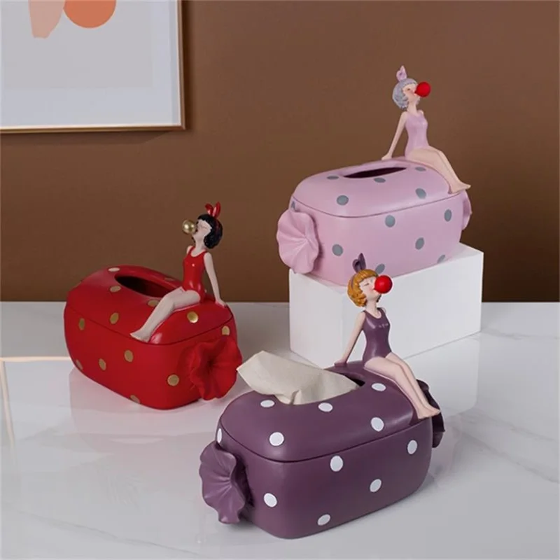 Modern Art Bubble Gum Girl Candy Tissue Box Resin Crafts Children's Room Decoration Storage Tissue Box Home Decor
Modern Art Bubble Gum Girl Candy Tissue Box Resin Crafts Children's Room Decoration Storage Tissue Box Home Decor