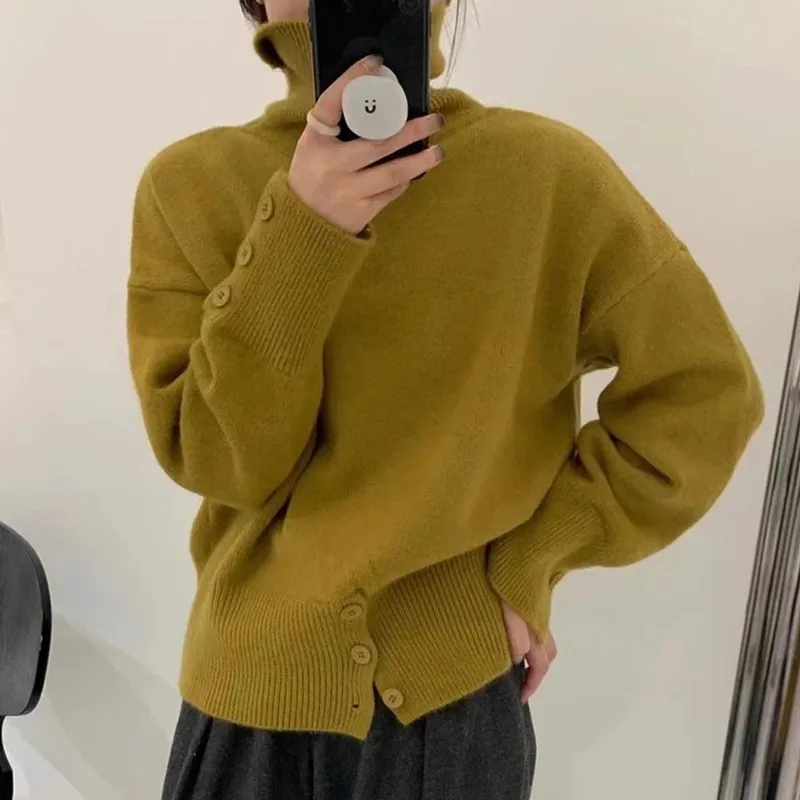 Autumn Winter Knitted Shirt Top Women's Design Feeling Loose Women Sweater Pullover Jumper
Autumn Winter Knitted Shirt Top Women's Design Feeling Loose Women Sweater Pullover Jumper