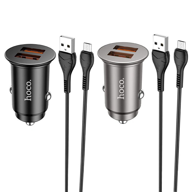 NZ1 36 Вт двойной порт QC3.0 комплект автомобильного зарядного устройства (Micro) с 1 м зарядным кабелем 
NZ1 36 Вт двойной порт QC3.0 комплект автомобильного зарядного устройства (Micro) с 1 м зарядным кабелем