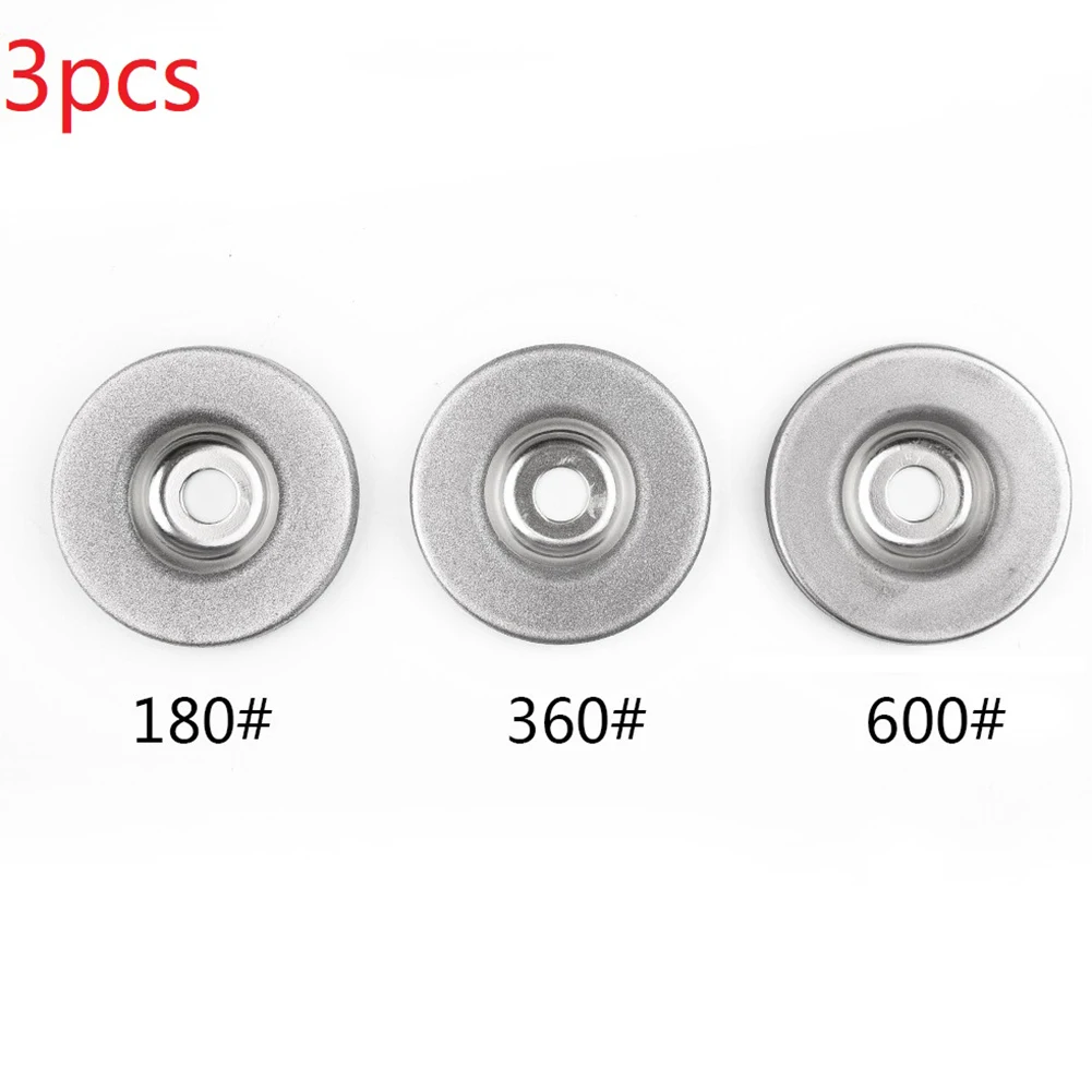 3pcs 56mm Diamond Grinding Wheel 180/360/600 Grit Sanding Disc For Grinding Machine Grinder Sharpening Accessories
3pcs 56mm Diamond Grinding Wheel 180/360/600 Grit Sanding Disc For Grinding Machine Grinder Sharpening Accessories