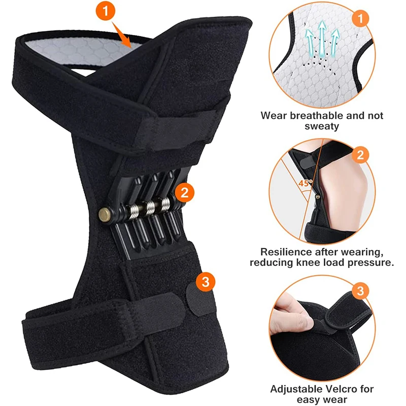 Knee Protection Booster Joint Support Pads Recovery Brace Spring Force Knee Enhancer for Running Workout Hiking Climbing
Knee Protection Booster Joint Support Pads Recovery Brace Spring Force Knee Enhancer for Running Workout Hiking Climbing